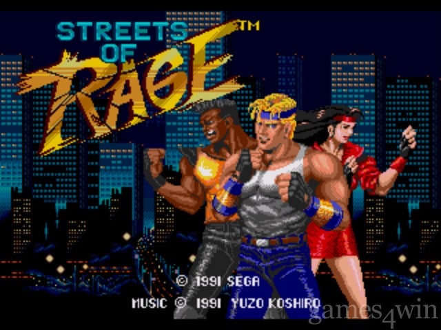 Sega Genesis Streets_of_Rage_title Sega Genesis Streets_of_Rage_title