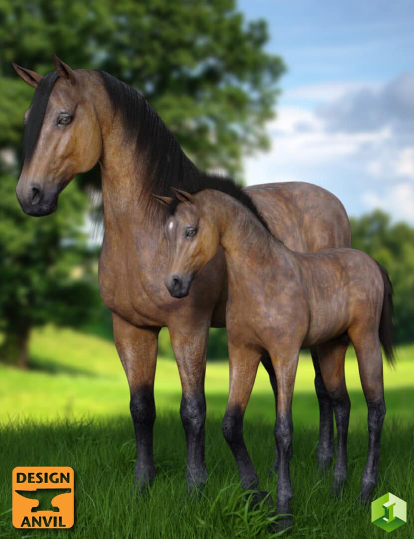 CWRW HW Horse Pose Pack 2 3D Figure Assets cwrw