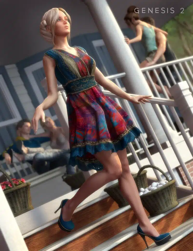 Southern Summer Dress for Genesis 2 Female