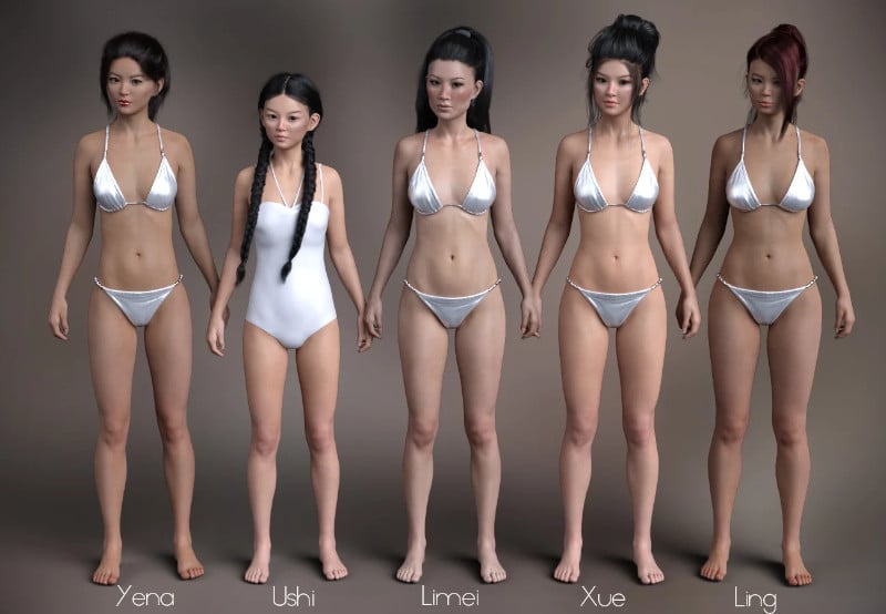 P3D Mei Lin 8 Enhanced Morphs